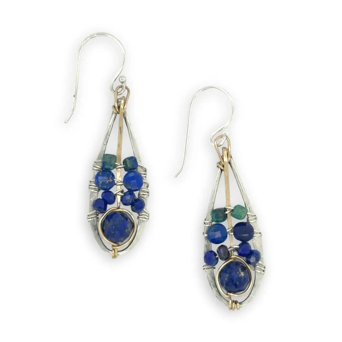 Art By Any Means Earrings Art By Any Means Azurite Drop Earrings Art By Any Means Azurite Drop Earrings
