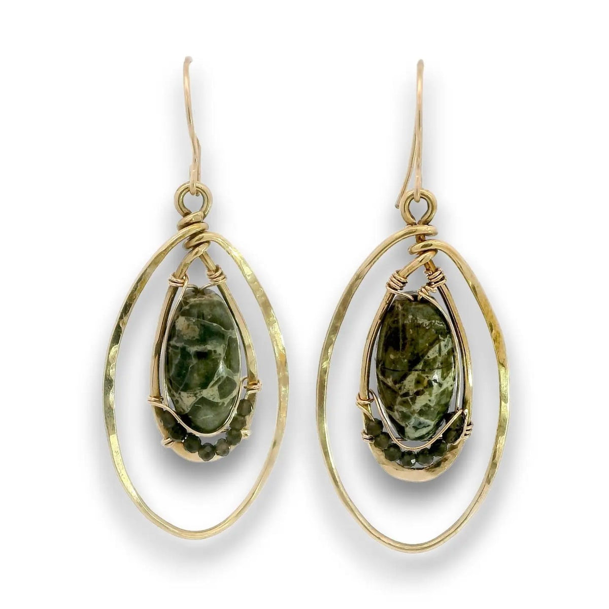 Art By Any Means Earrings Art By Any Means Elliptic Rhyolite Hoop Earrings Art By Any Means Elliptic Rhyolite Hoop Earrings