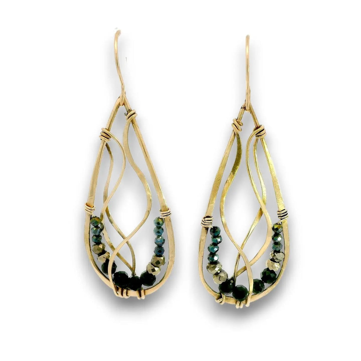 Art By Any Means Earrings Art By Any Means Pyrite Bedform Drop Earrings Art By Any Means Pyrite Bedform Drop Earrings