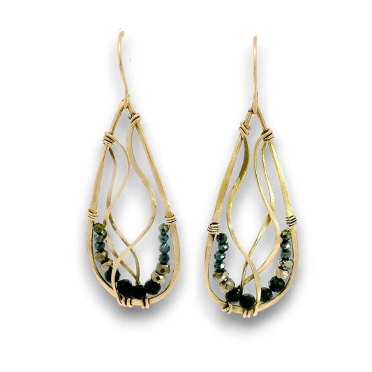 Art By Any Means Earrings Art By Any Means Pyrite Bedform Drop Earrings Art By Any Means Pyrite Bedform Drop Earrings