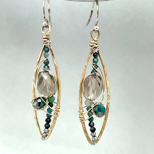 Art By Any Means Sea Smoke Earrings