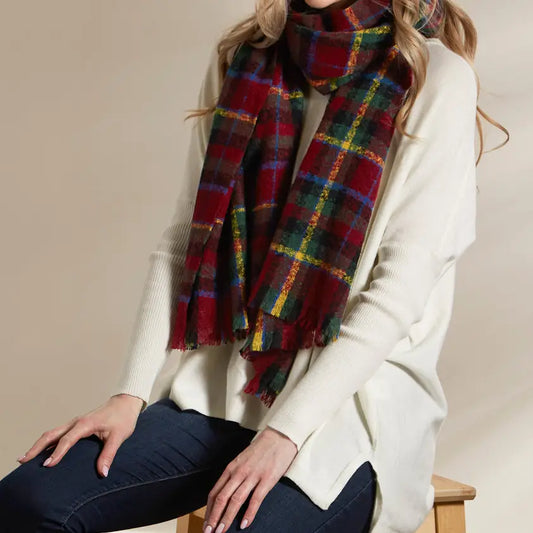 Autumn Plaid Scarf - Multiple Colors