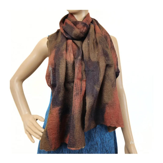 Feltiful Scarves Autumn Woods Felted Scarf Autumn Woods Felted Scarf