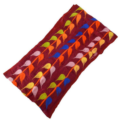 BNB Crafts Scarves BNB Felted Leaf Design Scarf - Multiple Colors 34416606 BNB Felted Leaf Design Scarf - Multiple Colors