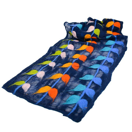 BNB Crafts Scarves BNB Felted Leaf Design Scarf - Multiple Colors 34351070 BNB Felted Leaf Design Scarf - Multiple Colors