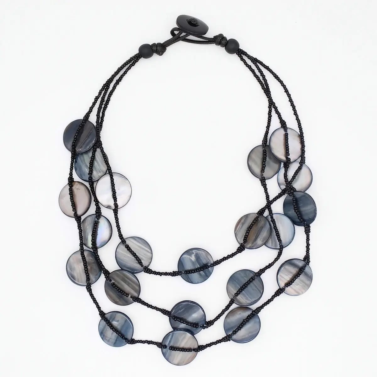 Sylca Designs Necklaces Sylca Black Sky Dream Bib Necklace Sylca Black Sky Dream Bib Necklace