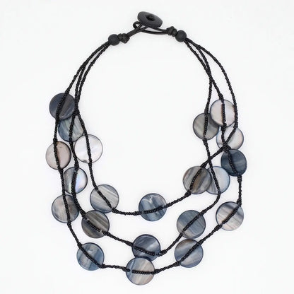 Sylca Designs Necklaces Sylca Black Sky Dream Bib Necklace Sylca Black Sky Dream Bib Necklace