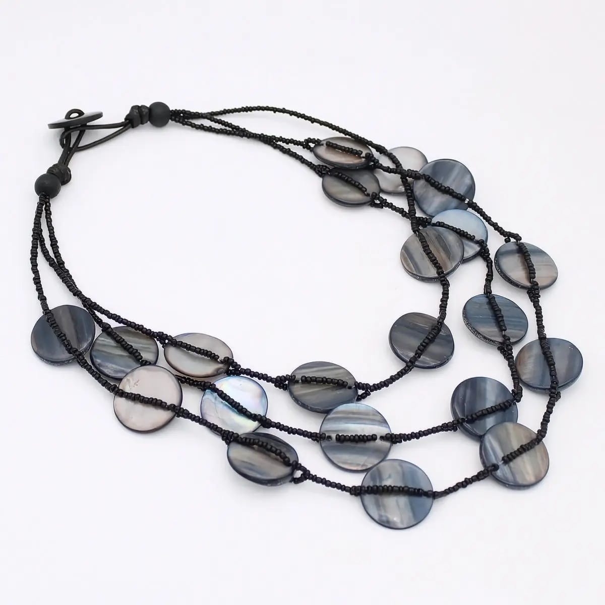 Sylca Designs Necklaces Sylca Black Sky Dream Bib Necklace Sylca Black Sky Dream Bib Necklace