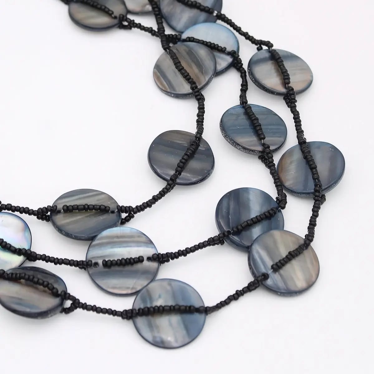 Sylca Designs Necklaces Sylca Black Sky Dream Bib Necklace Sylca Black Sky Dream Bib Necklace