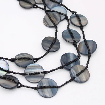 Sylca Designs Necklaces Sylca Black Sky Dream Bib Necklace Sylca Black Sky Dream Bib Necklace