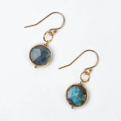 Anne Vaughan Designs Jewelry Earrings Anne Vaughan Blue Moon Labradorite Simple Earrings Anne Vaughan Blue Moon Labradorite Simple Earrings