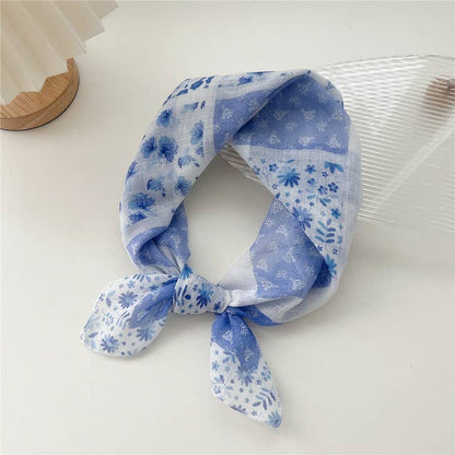 ACCITY Scarves Floral Lightweight Square Head Scarf - Multiple Prints 73650910 Floral Lightweight Square Head Scarf - Multiple Prints
