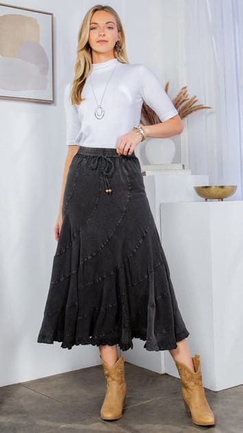 Young Threads Skirts Boho Flair Asymmetrical Skirt Boho Flair Asymmetrical Skirt