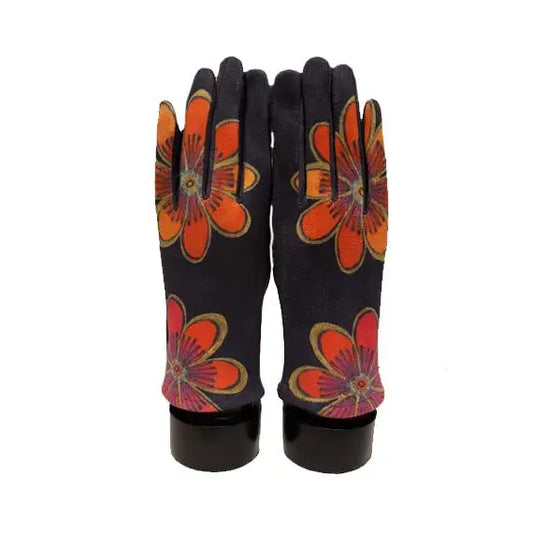 Bold Floral Touch Screen Gloves
