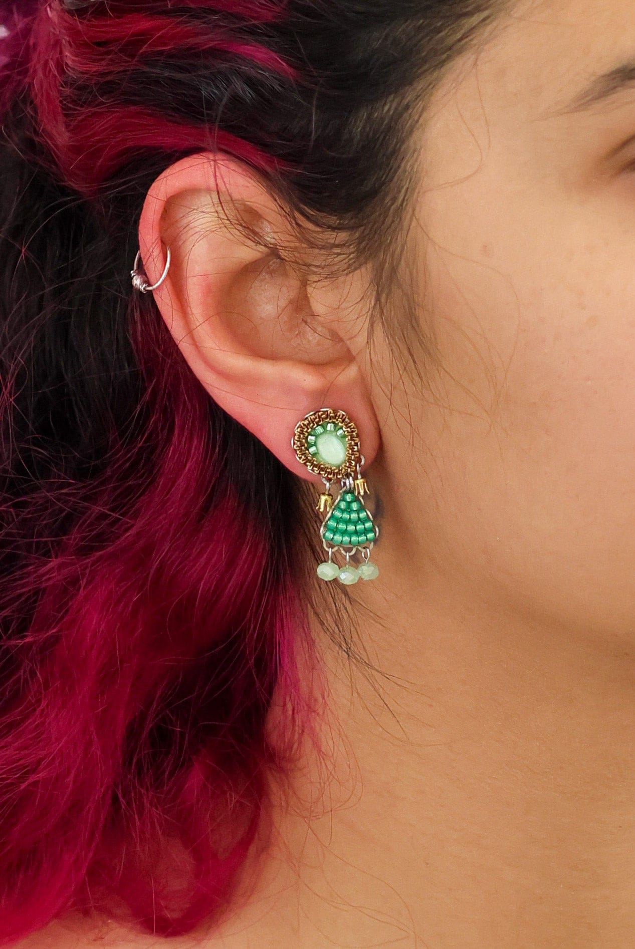 Ayala Bar Earrings Ayala Bar Seagrass Beadwork Ruppia Earrings 77370334 Ayala Bar Seagrass Beadwork Ruppia Earrings