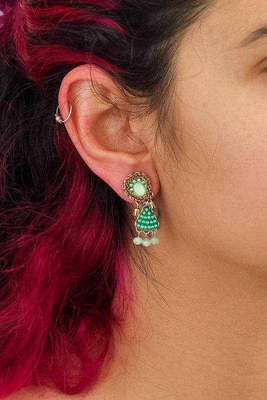 Ayala Bar Earrings Ayala Bar Seagrass Beadwork Ruppia Earrings 77370334 Ayala Bar Seagrass Beadwork Ruppia Earrings