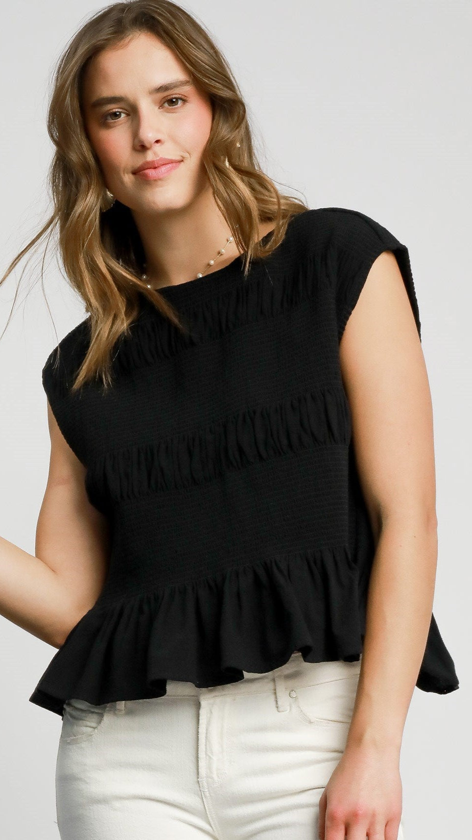Umgee Tiered Smocked Top - Multiple Colors