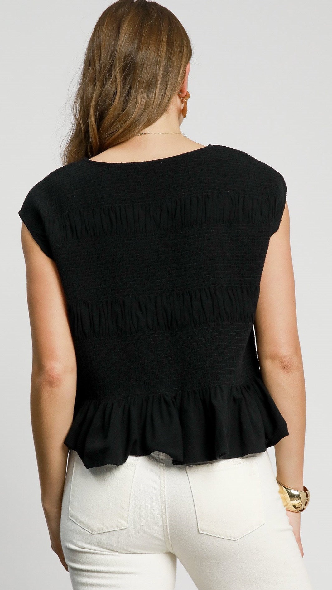 Umgee Tiered Smocked Top - Multiple Colors