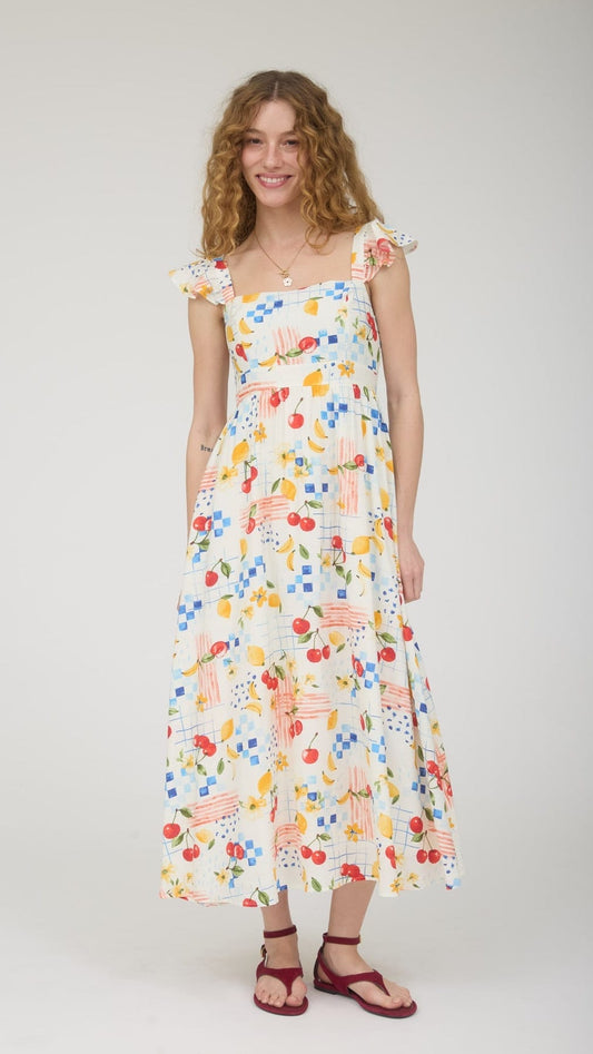 Blu Pepper Dresses Picnic Ruffle Strap Maxi Dress Picnic Ruffle Strap Maxi Dress