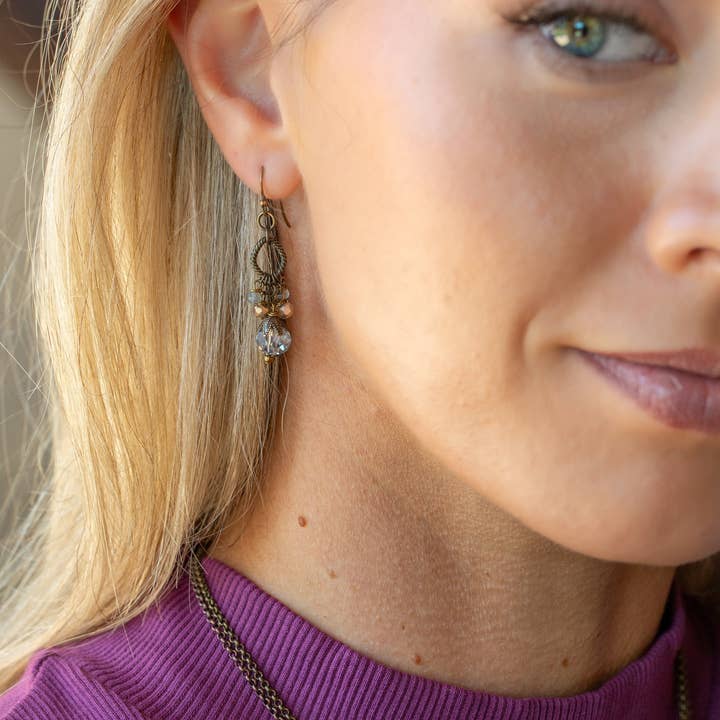 Anne Vaughan Designs Jewelry Earrings Anne Vaughan Copper Tides Crystal Cluster Earrings 38608094 Anne Vaughan Copper Tides Crystal Cluster Earrings
