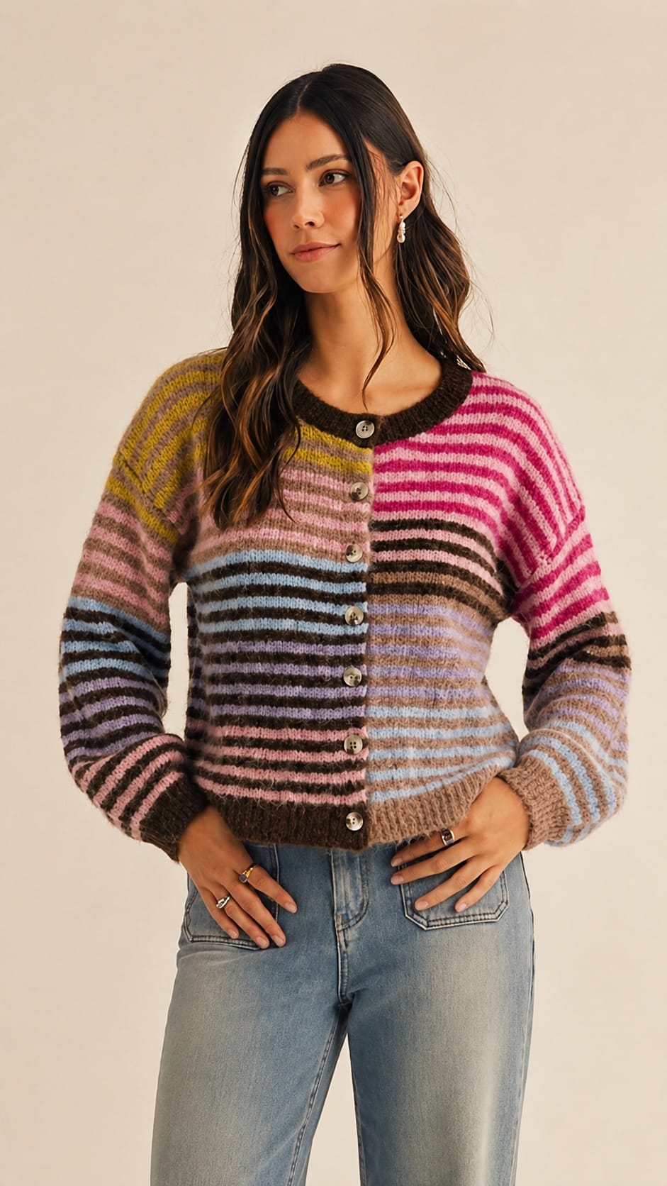 IVE Cardigans Candy Lane Striped Cardigan Candy Lane Striped Cardigan