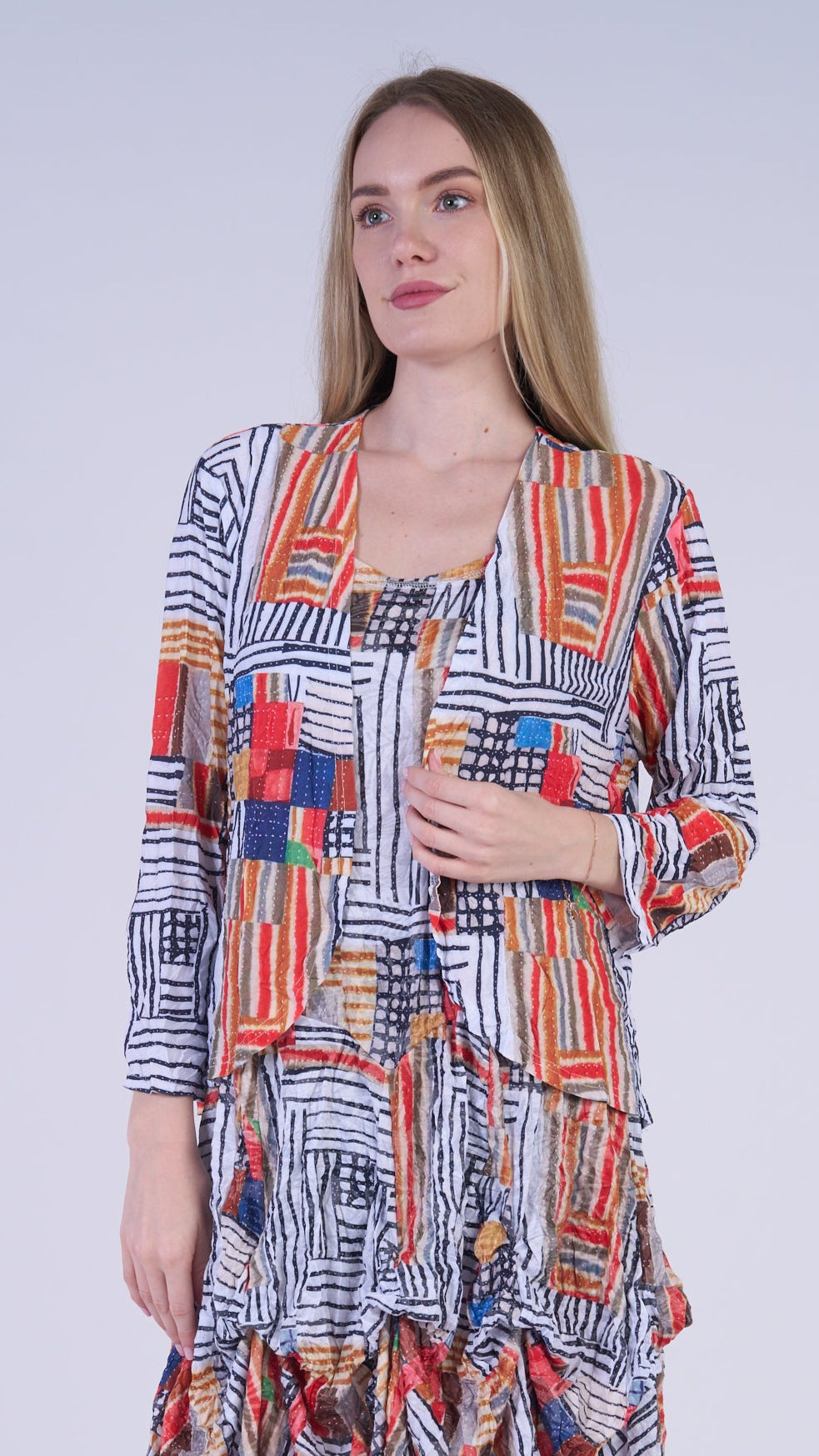Shana Apparel European Crush Open Jacket - Multiple Colors