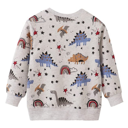The Find Peaks Children's Clothing The Find Peaks Cartoon Dino Sweatshirt The Find Peaks Cartoon Dino Sweatshirt