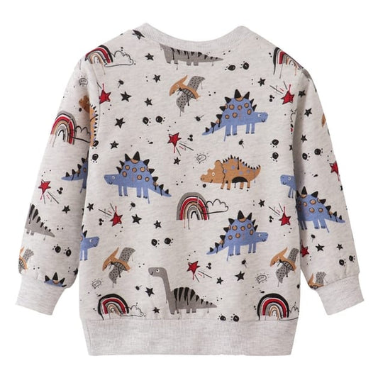 The Find Peaks Children's Clothing The Find Peaks Cartoon Dino Sweatshirt The Find Peaks Cartoon Dino Sweatshirt