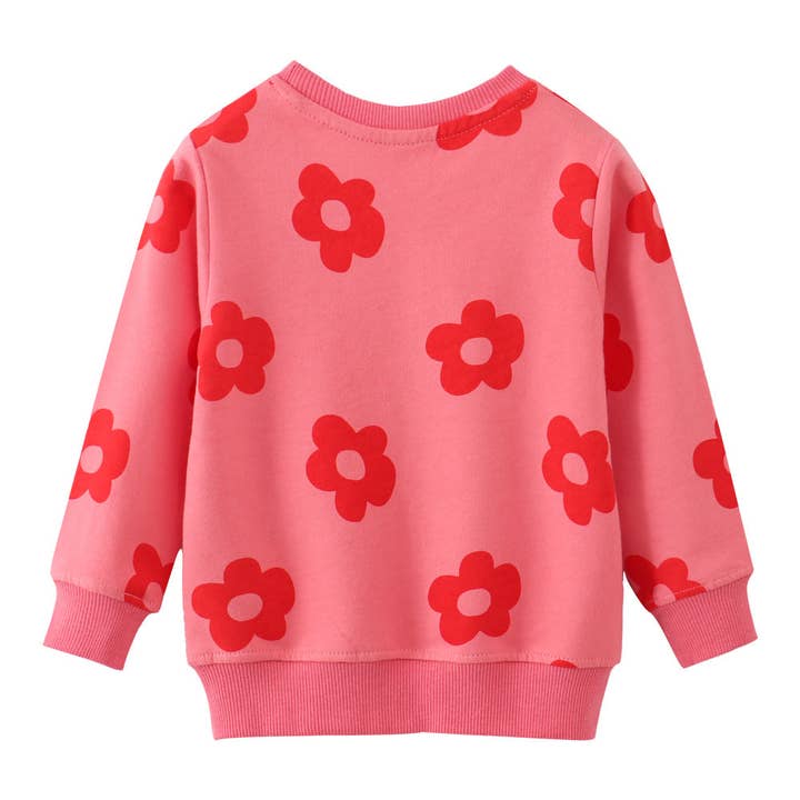 The Find Peaks Children's Clothing The Find Peaks Cartoon Flower Power Sweatshirt The Find Peaks Cartoon Flower Power Sweatshirt