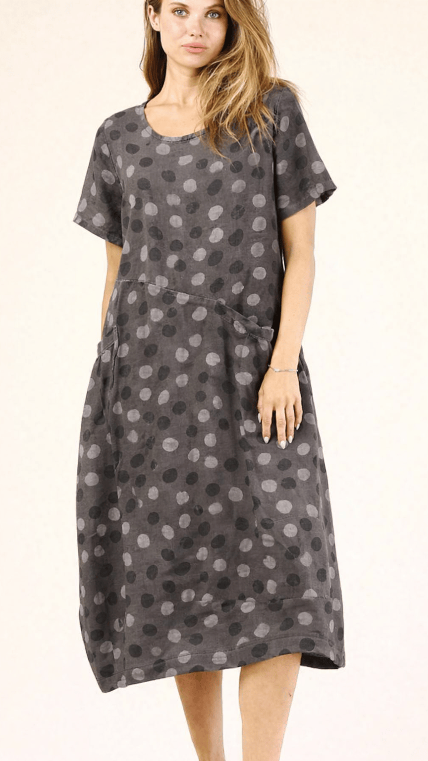 Fenini Dresses Fenini Short Sleeve Bubble Dress - Multiple Colors 22720478 Fenini Short Sleeve Bubble Dress - Multiple Colors