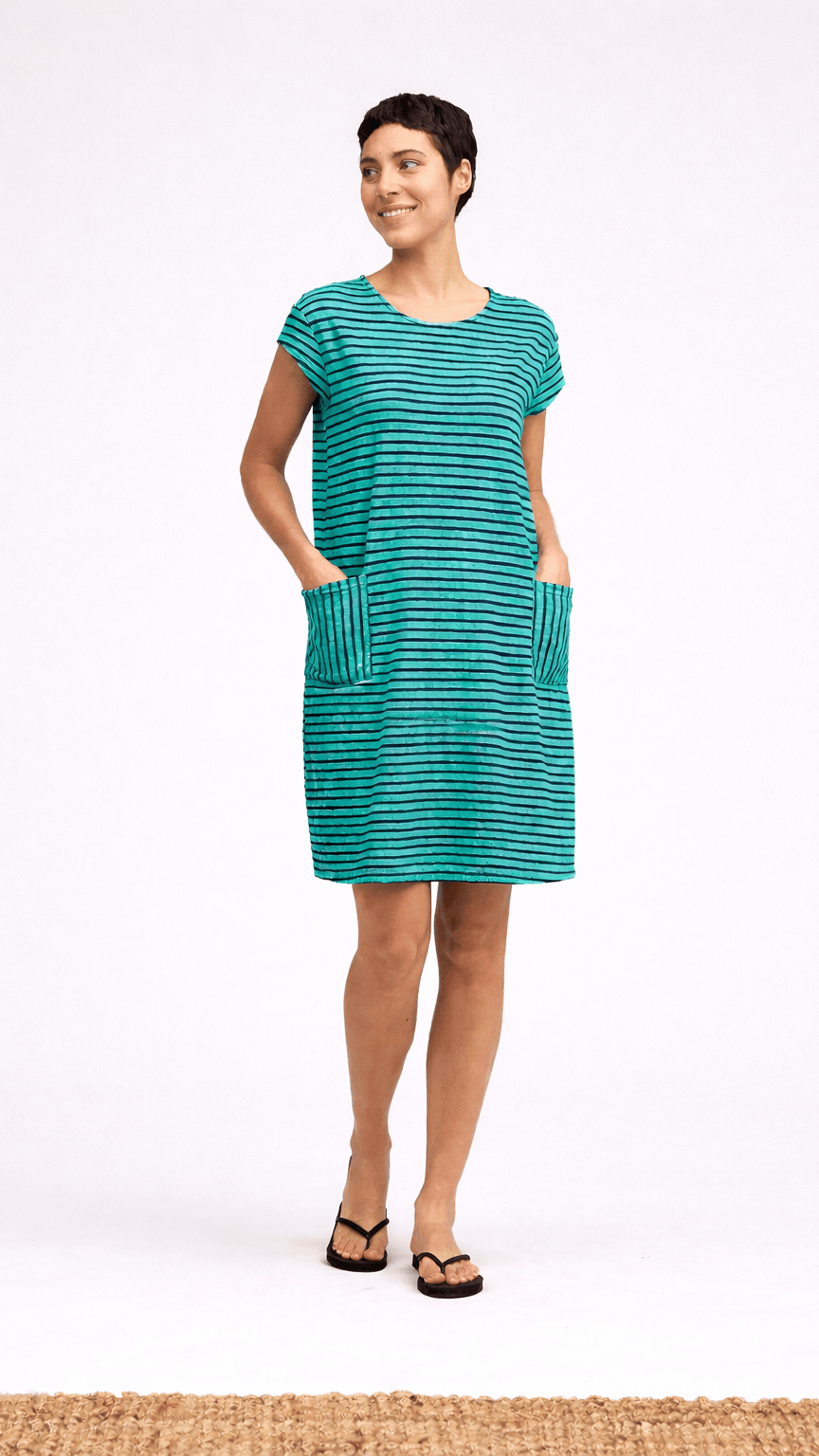 Cut Loose Dresses Cut Loose Navy Stripe T-Shirt Dress - Multiple Colors 85111774 Cut Loose Navy Stripe T-Shirt Dress - Multiple Colors