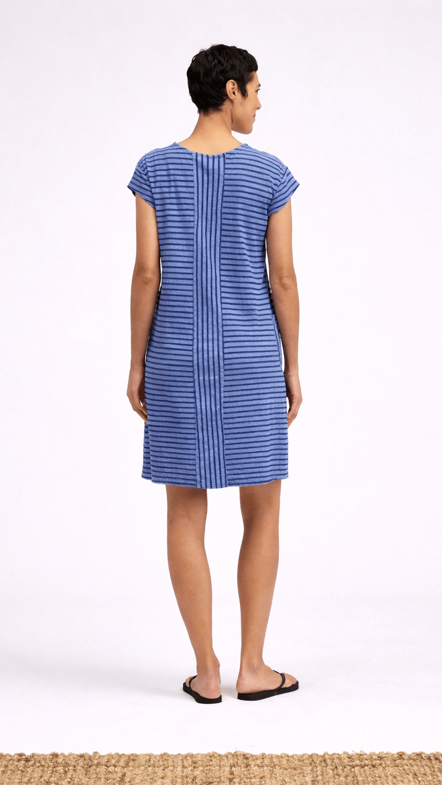 Cut Loose Dresses Cut Loose Navy Stripe T-Shirt Dress - Multiple Colors Cut Loose Navy Stripe T-Shirt Dress - Multiple Colors