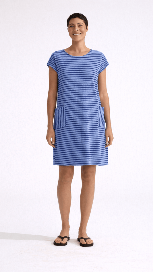 Cut Loose Dresses Cut Loose Navy Stripe T-Shirt Dress - Multiple Colors 85144542 Cut Loose Navy Stripe T-Shirt Dress - Multiple Colors