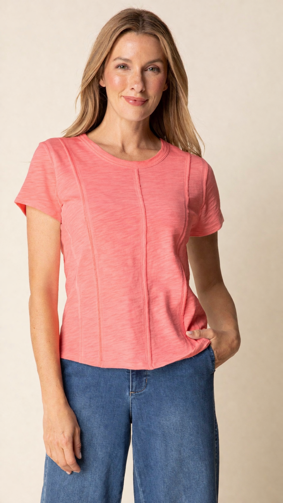 Habitat Cotton Pebble Seamed Tee - Multiple Colors