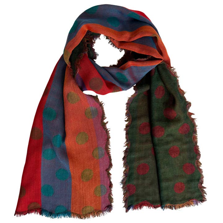 Chinar Scarves Chinar Polka Dot Scarf - Multiple Colors Chinar Polka Dot Scarf - Multiple Colors