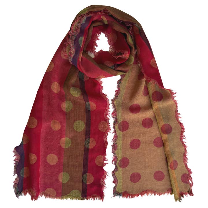 Chinar Scarves Chinar Polka Dot Scarf - Multiple Colors Chinar Polka Dot Scarf - Multiple Colors