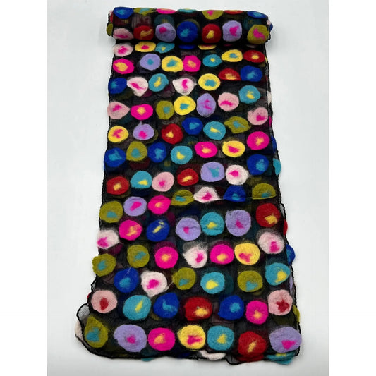 Nurbu Inc. Scarves Confetti Dot Felted Scarf - Multiple Colors Confetti Dot Felted Scarf - Multiple Colors