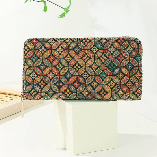 Dipped Shop Wallets Vintage Print Cork Wallet Vintage Print Cork Wallet