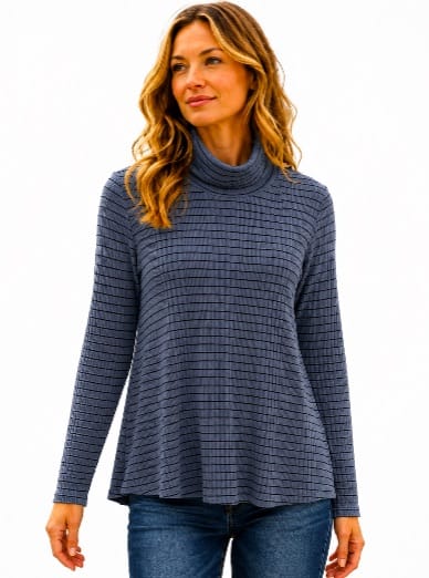 Cotton Lani Tops Cotton Lani A-line Turtleneck Top Cotton Lani A-line Turtleneck Top