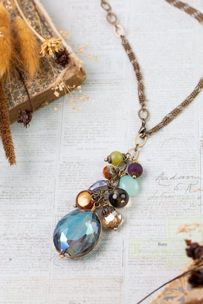 Anne Vaughan Designs Jewelry Necklaces Anne Vaughan Crisp Autumn Cluster Necklace 73735390 Anne Vaughan Crisp Autumn Cluster Necklace