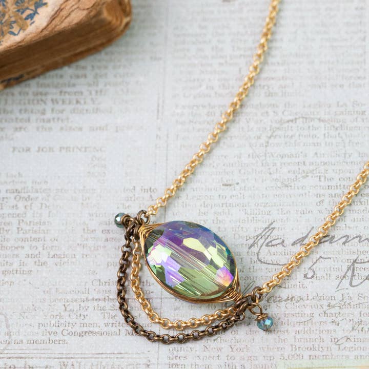 Anne Vaughan Designs Jewelry Necklaces Anne Vaughan Crisp Autumn Crystal Statement Necklace 99065054 Anne Vaughan Crisp Autumn Crystal Statement Necklace