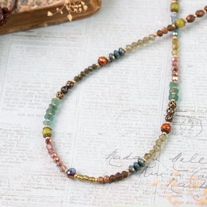 Anne Vaughan Designs Jewelry Necklaces Anne Vaughan Crisp Autumn Collage Necklace 18136030 Anne Vaughan Crisp Autumn Collage Necklace
