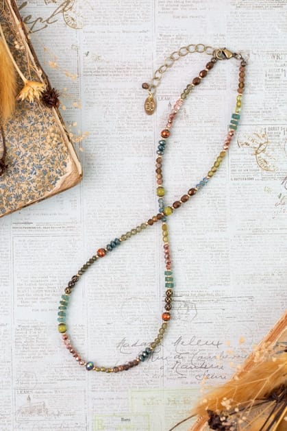 Anne Vaughan Designs Jewelry Necklaces Anne Vaughan Crisp Autumn Collage Necklace 18136030 Anne Vaughan Crisp Autumn Collage Necklace