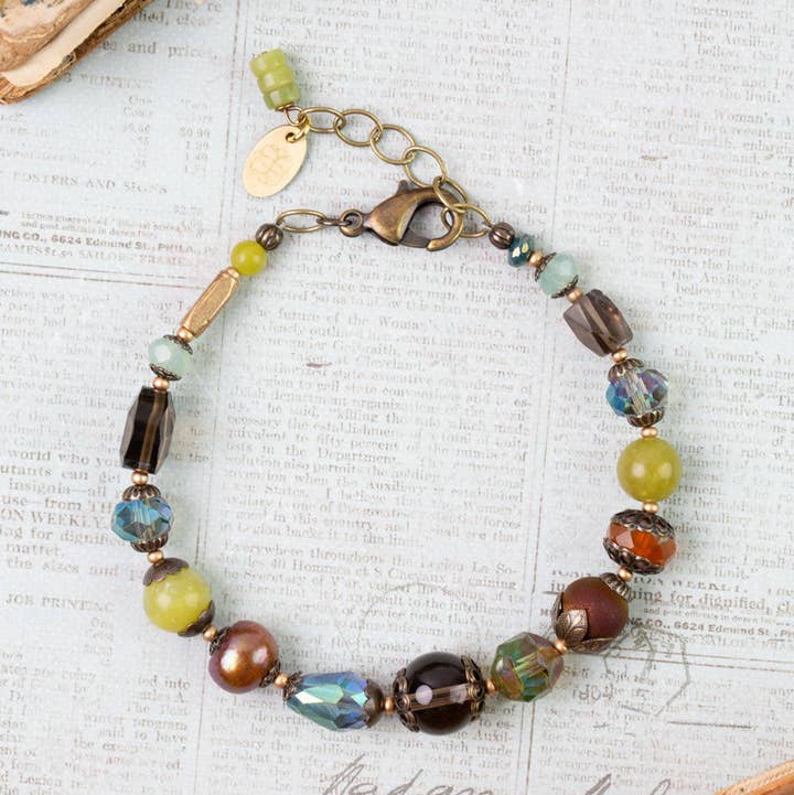 Anne Vaughan Designs Jewelry Bracelets Anne Vaughan Crisp Autumn Collage Bracelet 57203422 Anne Vaughan Crisp Autumn Collage Bracelet