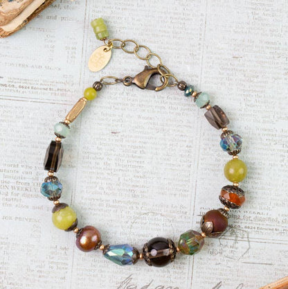 Anne Vaughan Designs Jewelry Bracelets Anne Vaughan Crisp Autumn Collage Bracelet 57203422 Anne Vaughan Crisp Autumn Collage Bracelet