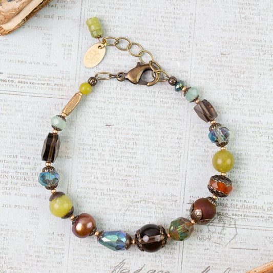 Anne Vaughan Designs Jewelry Bracelets Anne Vaughan Crisp Autumn Collage Bracelet 57203422 Anne Vaughan Crisp Autumn Collage Bracelet