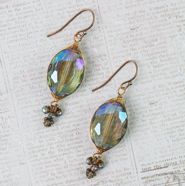 Anne Vaughan Designs Jewelry Earrings Anne Vaughan Crisp Autumn Crystal Herringbone Earrings Anne Vaughan Crisp Autumn Crystal Herringbone Earrings