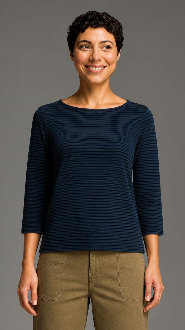 Cut Loose Tees Cut Loose Black Stripe Doublecloth Boatneck Tee- Multiple Colors Cut Loose Black Stripe Doublecloth Boatneck Tee- Multiple Colors