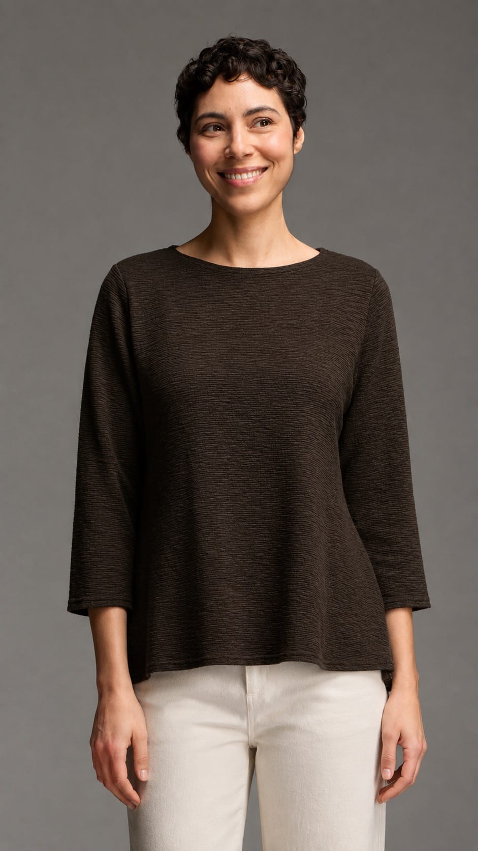 Cut Loose Tops Cut Loose Crimped A-Line Boatneck Top - Multiple Colors 08052446 Cut Loose Crimped A-Line Boatneck Top - Multiple Colors