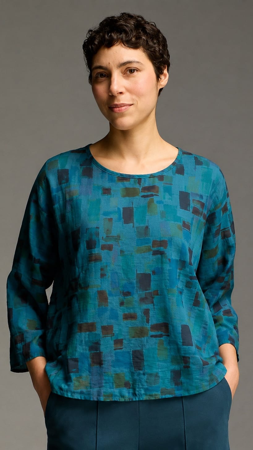 Cut Loose Sea Glass 3/4 Split Back Shirt - Multiple Colors